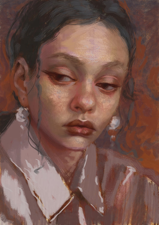 Portrait_purple_oil_II